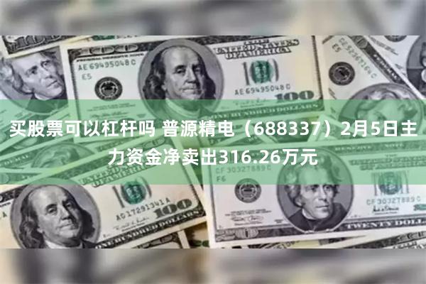 买股票可以杠杆吗 普源精电（688337）2月5日主力资金净卖出316.26万元