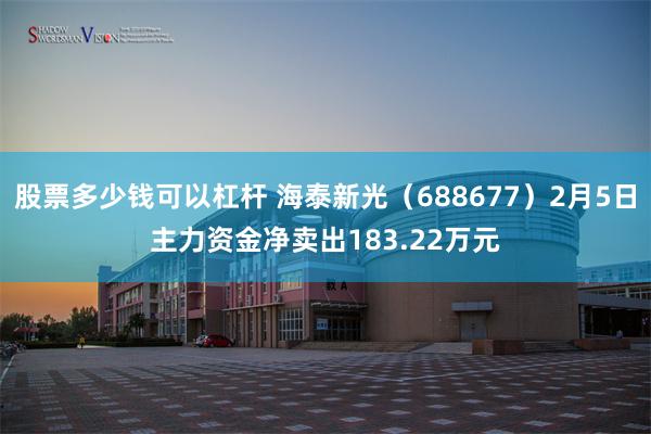 股票多少钱可以杠杆 海泰新光（688677）2月5日主力资金净卖出183.22万元