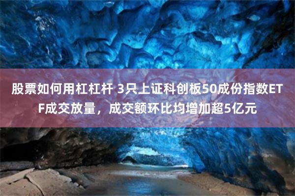 股票如何用杠杠杆 3只上证科创板50成份指数ETF成交放量，成交额环比均增加超5亿元