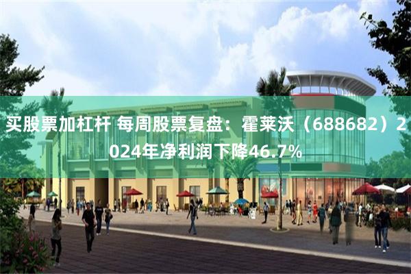买股票加杠杆 每周股票复盘：霍莱沃（688682）2024年净利润下降46.7%