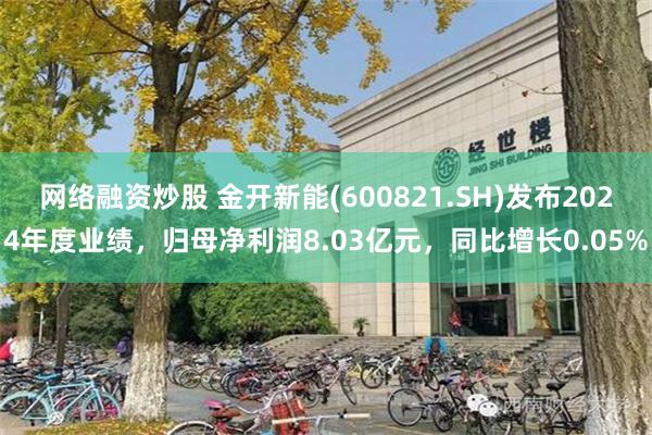 网络融资炒股 金开新能(600821.SH)发布2024年度业绩，归母净利润8.03亿元，同比增长0.05%